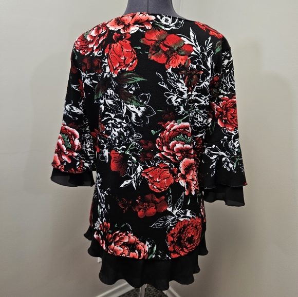 Rich floral, Cleo brand top. - Picture 4 of 8